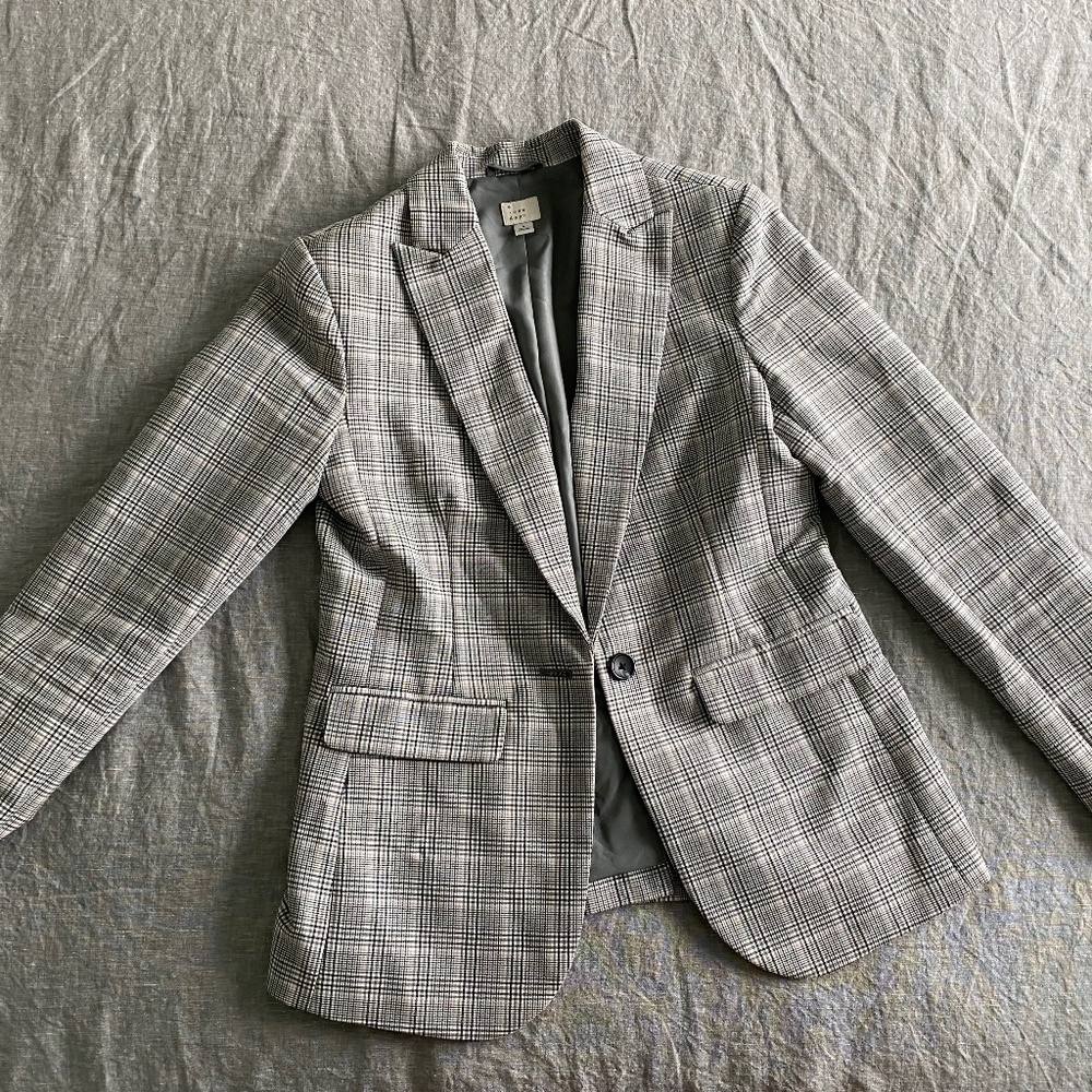 A New Day Plaid Blazer Jacket